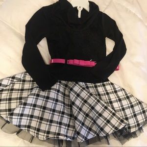 NWOT 4T Dress with Detachable Belt